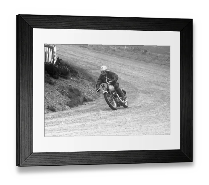Framed Print : Angus Herbert (Triumph) Travelling Marshal 1957 TT Framed Print : Angus Herbert (Triumph) Travelling Marshal 1957 TT