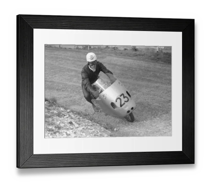 Framed Print : Bill Webster (MV) 1957 Ultra Lightweight TT Framed Print : Bill Webster (MV) 1957 Ultra Lightweight TT