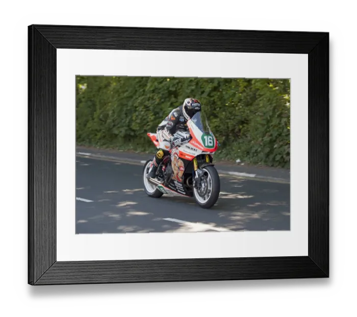 Framed Print : Michal Dukoupil (Kawasaki) 2015 Lightweight TT Framed Print : Michal Dukoupil (Kawasaki) 2015 Lightweight TT