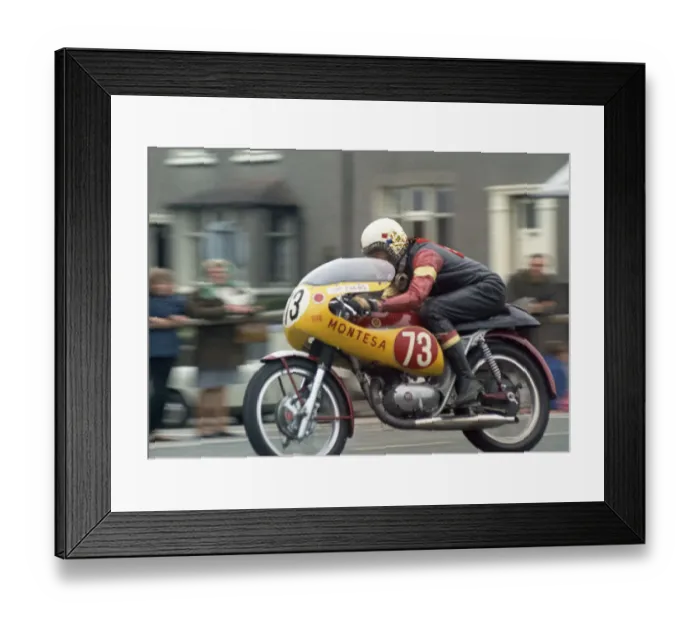 Framed Print : Jim Evans (Montesa) 1971 Production TT Framed Print : Jim Evans (Montesa) 1971 Production TT