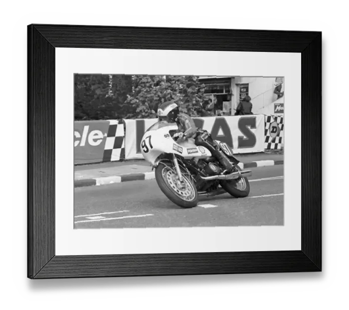 Framed Print : Peter McKinley (Yamaha) 1973 Production TT Framed Print : Peter McKinley (Yamaha) 1973 Production TT