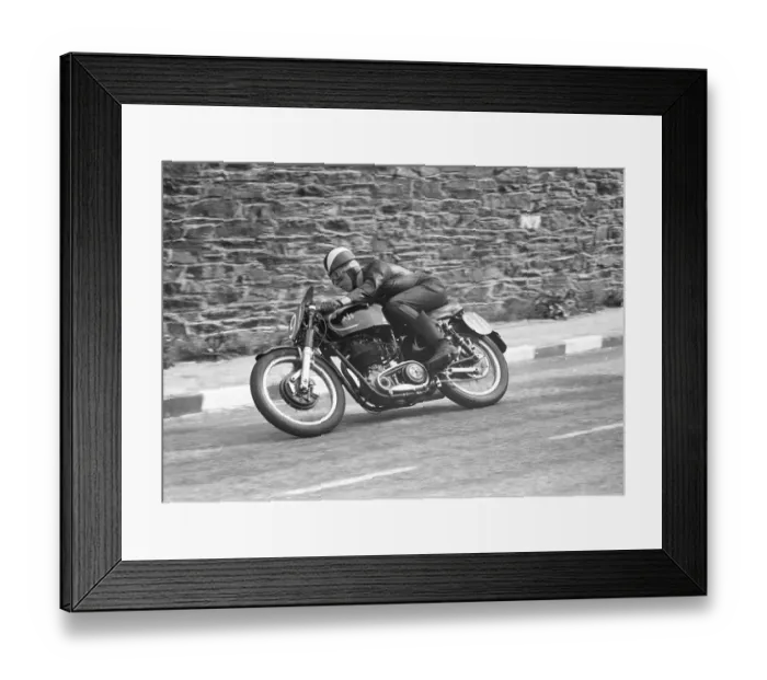 Framed Print : Richard Harding (AJS) 1955 Senior Manx Grand Prix Framed Print : Richard Harding (AJS) 1955 Senior Manx Grand Prix