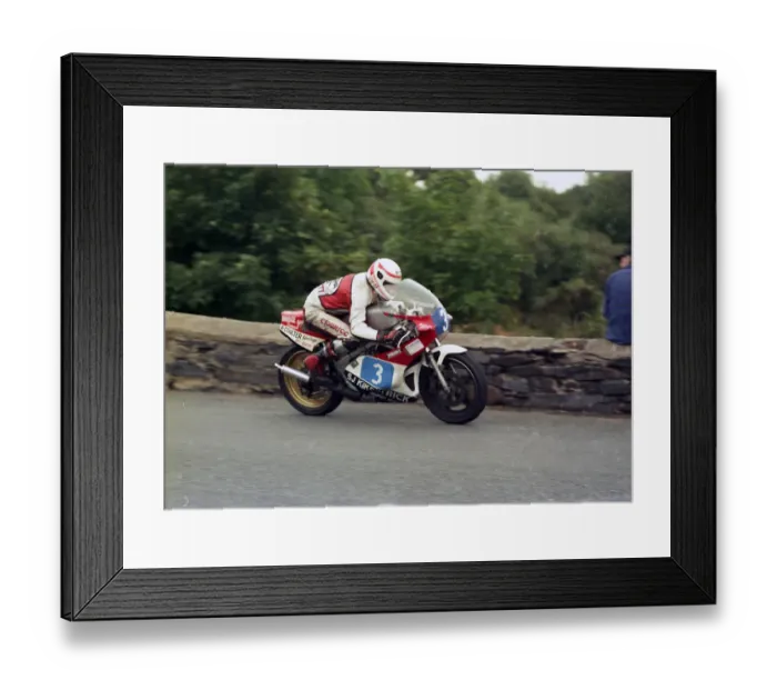 Framed Print : Stephen Hazlett (Yamaha) 1987 Junior Manx Grand Prix Framed Print : Stephen Hazlett (Yamaha) 1987 Junior Manx Grand Prix