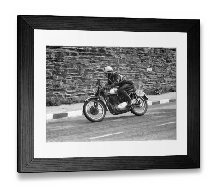 Framed Print : Michael Adams (BSA) 1955 Junior Manx Grand Prix Framed Print : Michael Adams (BSA) 1955 Junior Manx Grand Prix