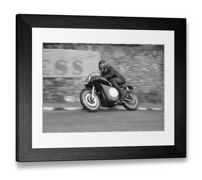 Framed Print : Ian Ablett (AJS) 1963 Junior Manx Grand Prix Framed Print : Ian Ablett (AJS) 1963 Junior Manx Grand Prix