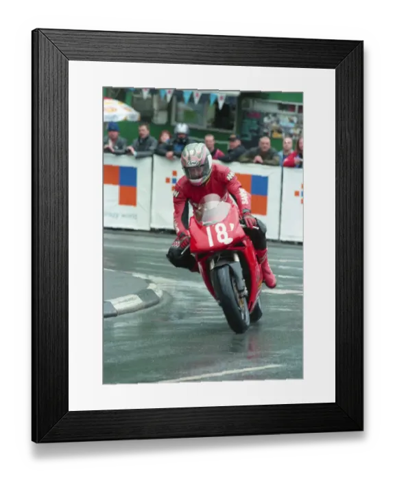 Framed Print : John Barton (Ducati) 2000 Production TT Framed Print : John Barton (Ducati) 2000 Production TT