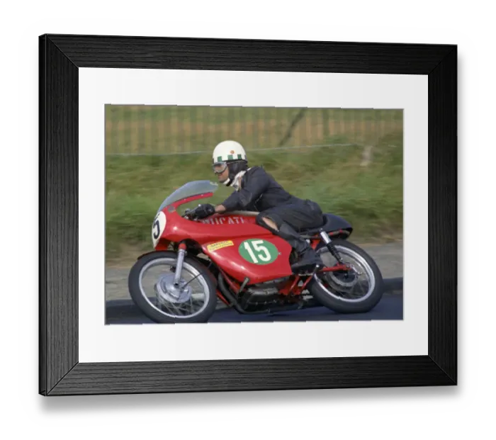 Framed Print : Mick Walker (Ducati) 1970 Lightweight Manx Grand Prix Framed Print : Mick Walker (Ducati) 1970 Lightweight Manx Grand Prix