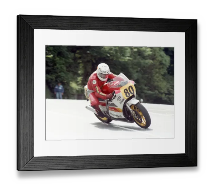 Framed Print : Ralph Sutcliffe (Suzuki) 1989 Senior TT Framed Print : Ralph Sutcliffe (Suzuki) 1989 Senior TT