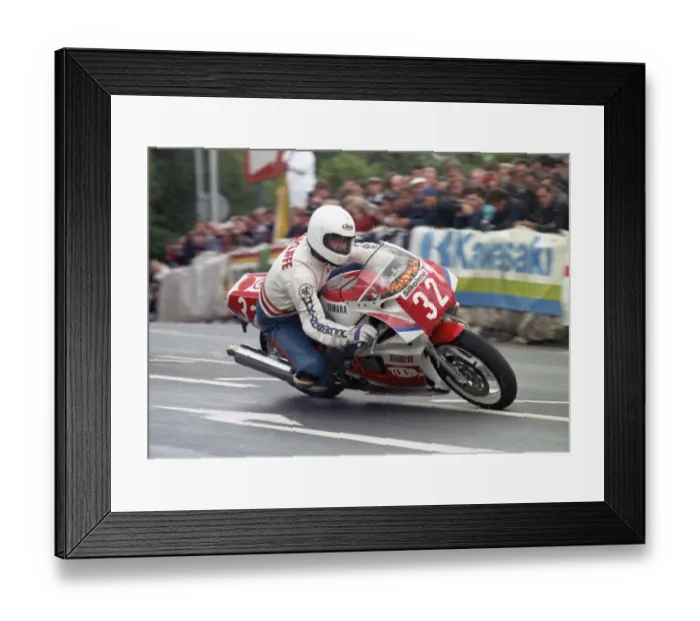 Framed Print : Gary Radcliffe (Yamaha) 1989 Production 750 TT Framed Print : Gary Radcliffe (Yamaha) 1989 Production 750 TT