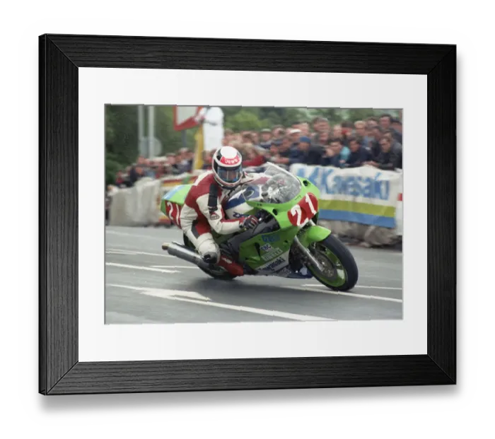 Framed Print : Dennis Ireland (Kawasaki) 1989 Production 750 TT Framed Print : Dennis Ireland (Kawasaki) 1989 Production 750 TT