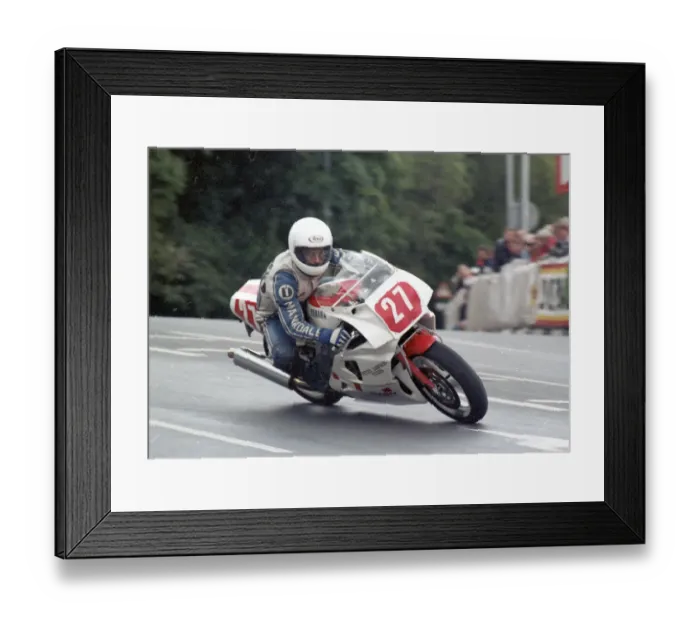 Framed Print : Kenny Harrison (Yamaha) 1989 Production 750 TT Framed Print : Kenny Harrison (Yamaha) 1989 Production 750 TT