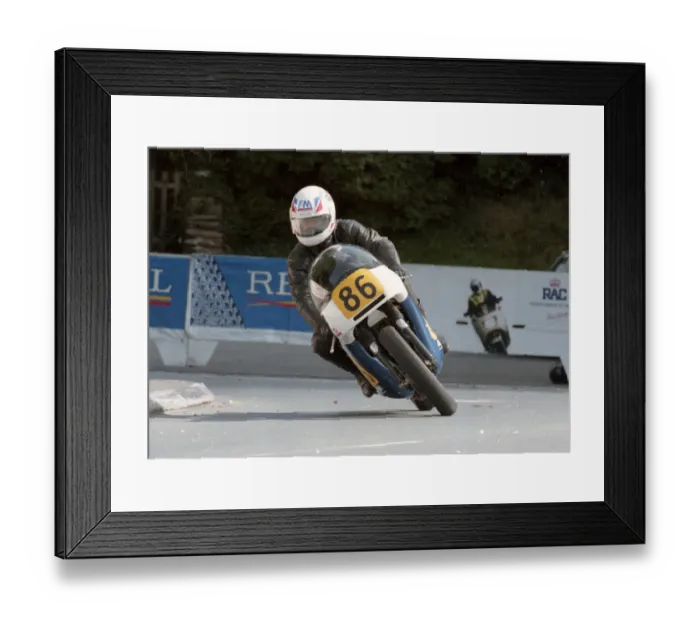 Framed Print : Ricky Bowers (Triumph) 1992 Senior Manx Grand Prix Framed Print : Ricky Bowers (Triumph) 1992 Senior Manx Grand Prix