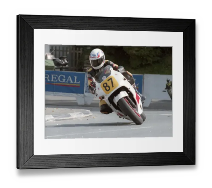 Framed Print : Graham Webster (Honda) 1992 Senior Manx Grand Prix Framed Print : Graham Webster (Honda) 1992 Senior Manx Grand Prix