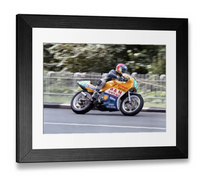 Framed Print : Mark Barber (Kawasaki) 1992 Newcomers Manx Grand Prix Framed Print : Mark Barber (Kawasaki) 1992 Newcomers Manx Grand Prix