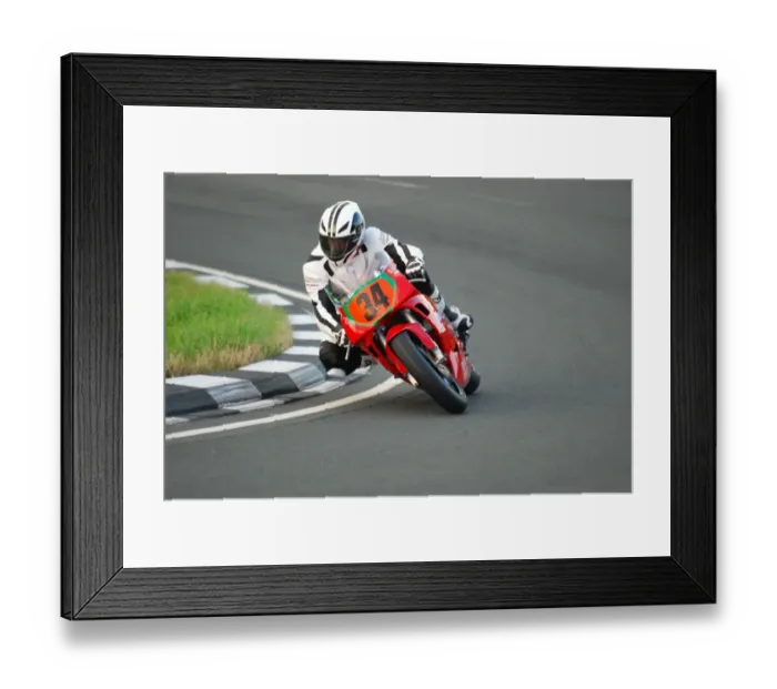Framed Print : Brian Mateer (Yamaha) 2011 Junior Post Classic TT Framed Print : Brian Mateer (Yamaha) 2011 Junior Post Classic TT