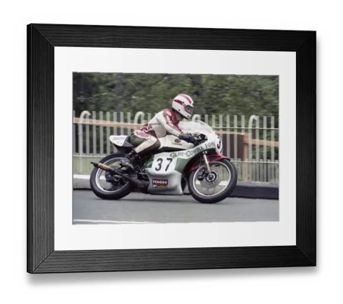 Framed Print : Con Law (Glen-Cowell Yamaha) 1980 Classic TT Framed Print : Con Law (Glen-Cowell Yamaha) 1980 Classic TT