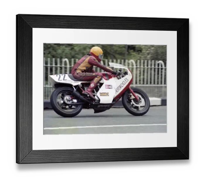 Framed Print : Eddie Roberts (Ducati) 1980 Classic TT Framed Print : Eddie Roberts (Ducati) 1980 Classic TT