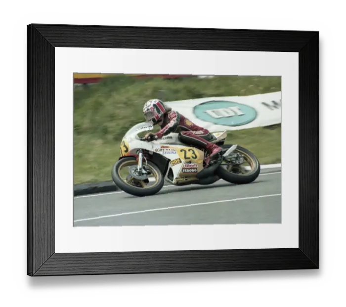 Framed Print : Bernard Murray (Maxton Yamaha) 1980 Senior TT