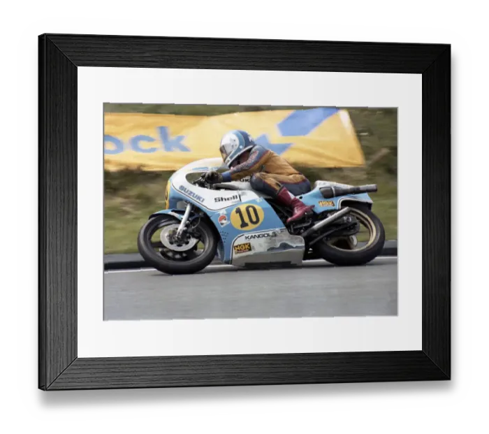 Framed Print : Stan Woods (Suzuki) 1980 Senior TT Framed Print : Stan Woods (Suzuki) 1980 Senior TT
