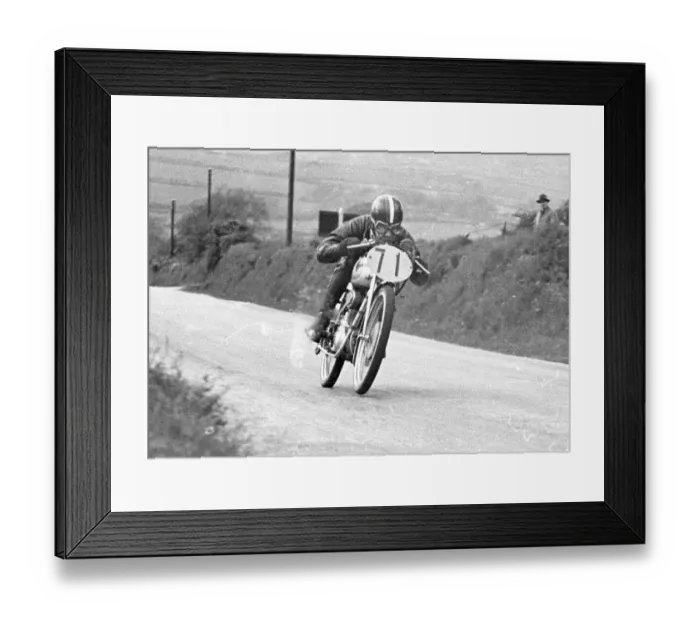 Framed Print : Carlo Ubbiali (Mondial) 1951 Ultra Lightweight TT Framed Print : Carlo Ubbiali (Mondial) 1951 Ultra Lightweight TT