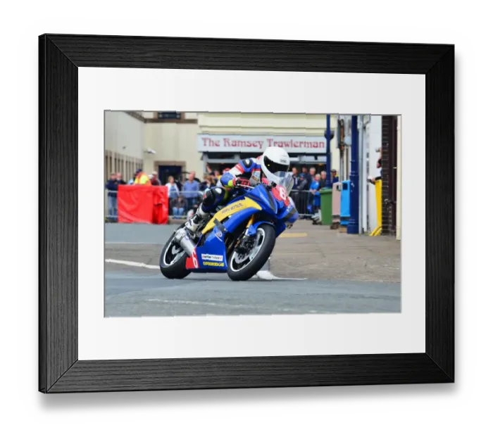 Framed Print : Donald Gilbert (Yamaha) 2015 Newcomers Manx Grand Prix Framed Print : Donald Gilbert (Yamaha) 2015 Newcomers Manx Grand Prix