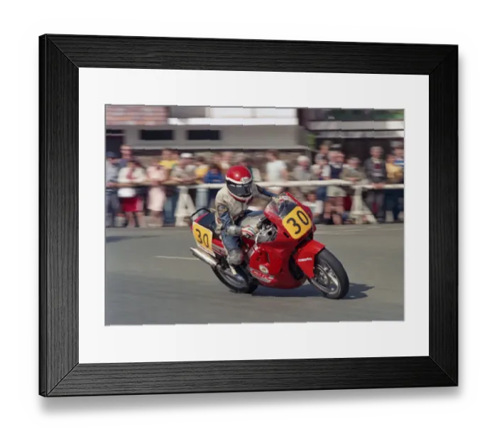 Framed Print : Cliff Peart (Honda) 1987 Senior Manx Grand Prix Framed Print : Cliff Peart (Honda) 1987 Senior Manx Grand Prix