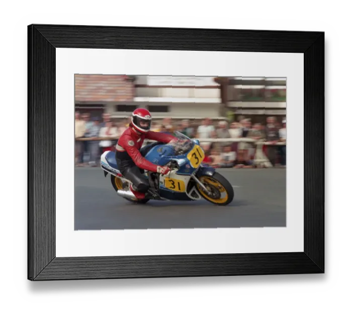 Framed Print : Ian Mitchell (Suzuki) 1987 Senior Manx Grand Prix Framed Print : Ian Mitchell (Suzuki) 1987 Senior Manx Grand Prix