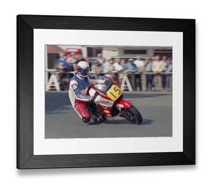 Framed Print : Paul Hunt (Kawasaki) 1987 Senior Manx Grand Prix Framed Print : Paul Hunt (Kawasaki) 1987 Senior Manx Grand Prix
