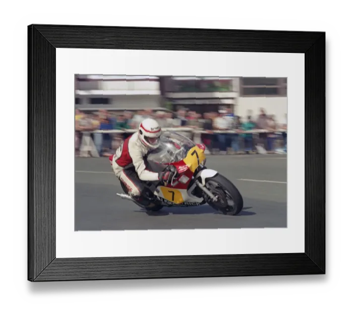 Framed Print : Stephen Hazlett (Yamaha) 1987 Senior Manx Grand Prix Framed Print : Stephen Hazlett (Yamaha) 1987 Senior Manx Grand Prix