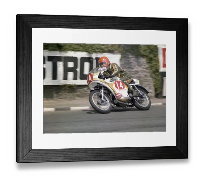 Framed Print : John Kidson (Honda) 1976 Production TT Framed Print : John Kidson (Honda) 1976 Production TT