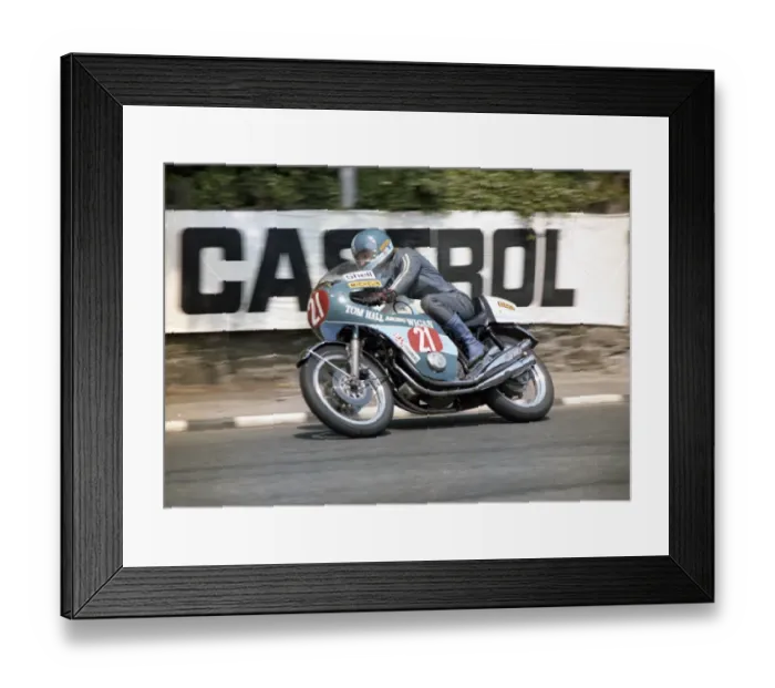 Framed Print : Keith Trubshaw (Honda) 1976 Production TT Framed Print : Keith Trubshaw (Honda) 1976 Production TT