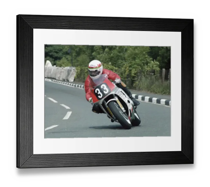 Framed Print : Dai Owen (Yamaha) 1992 Supersport 400 TT Framed Print : Dai Owen (Yamaha) 1992 Supersport 400 TT