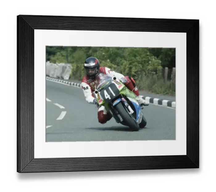 Framed Print : Alan Warner (Kawasaki) 1992 Supersport 400 TT Framed Print : Alan Warner (Kawasaki) 1992 Supersport 400 TT
