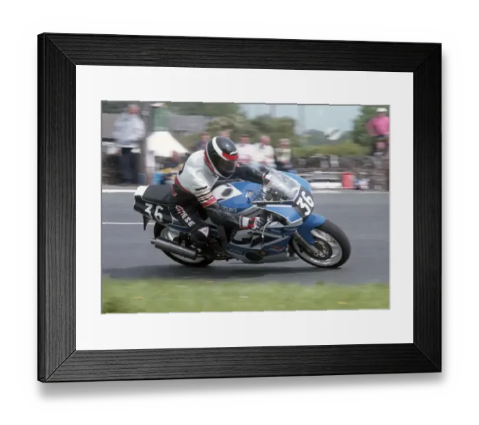 Framed Print : Heinz Chittka (Suzuki) 1992 Supersport 400 TT Framed Print : Heinz Chittka (Suzuki) 1992 Supersport 400 TT