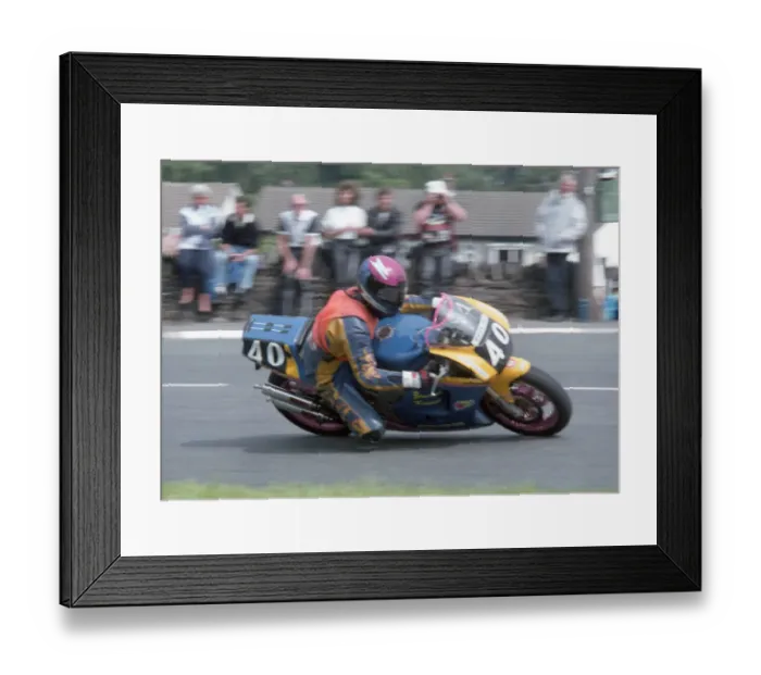 Framed Print : Uwe Santop (Suzuki) 1992 Supersport 400 TT Framed Print : Uwe Santop (Suzuki) 1992 Supersport 400 TT