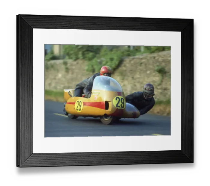 Framed Print : Derek Bayley & R J Carwright (PRB) 1971 500 Sidecar TT Framed Print : Derek Bayley & R J Carwright (PRB) 1971 500 Sidecar TT