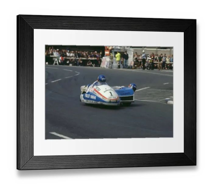 Framed Print : Jock Taylor & Benga Johannson (Fowler Yamaha) 1982 Sidecar TT Framed Print : Jock Taylor & Benga Johannson (Fowler Yamaha) 1982 Sidecar TT