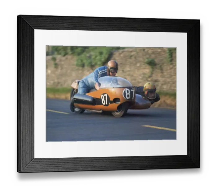 Framed Print : Bill Lomas & Conrad Money (BMW) 1971 500 Sidecar TT Framed Print : Bill Lomas & Conrad Money (BMW) 1971 500 Sidecar TT