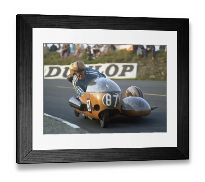 Framed Print : Bill Lomas & Conrad Money (BMW) 1971 750 Sidecar TT Framed Print : Bill Lomas & Conrad Money (BMW) 1971 750 Sidecar TT