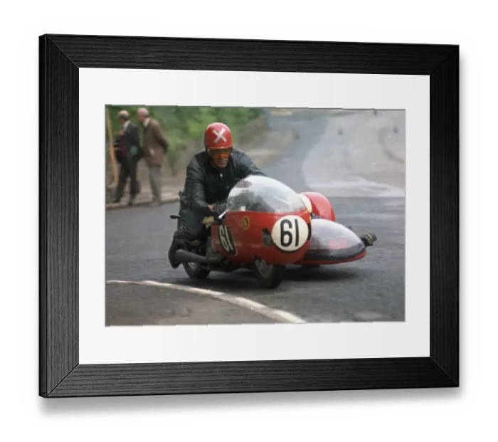 Framed Print : Joe Coxon & W Costelloe (BSA) 1971 500 Sidecar TT Framed Print : Joe Coxon & W Costelloe (BSA) 1971 500 Sidecar TT