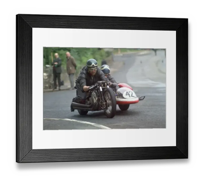 Framed Print : Ken Graham & D J Booth (BSA) 1971 500 Sidecar TT Framed Print : Ken Graham & D J Booth (BSA) 1971 500 Sidecar TT