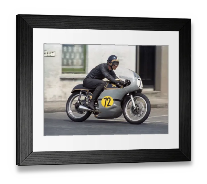 Framed Print : Bert Clark (Matchless) 1969 Senior TT Framed Print : Bert Clark (Matchless) 1969 Senior TT
