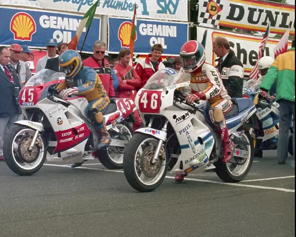 Nigel Verity (Yamaha) and Kevin Mawdsley (Yamaha) 1988 Production A TT