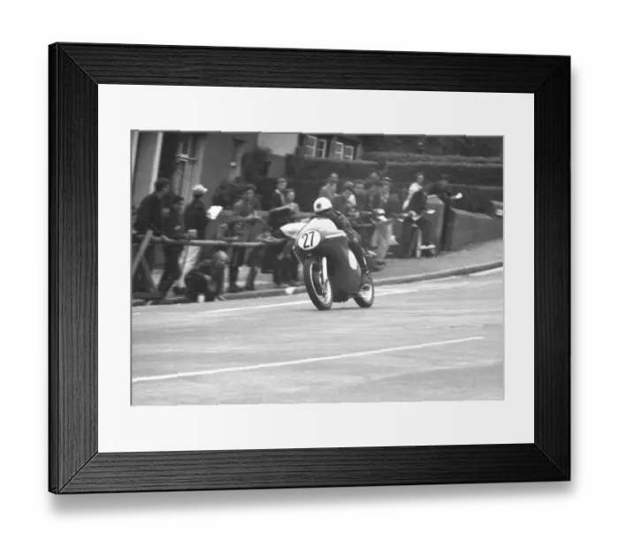Framed Print : Syd Mizen (AJS) 1963 Junior TT Framed Print : Syd Mizen (AJS) 1963 Junior TT