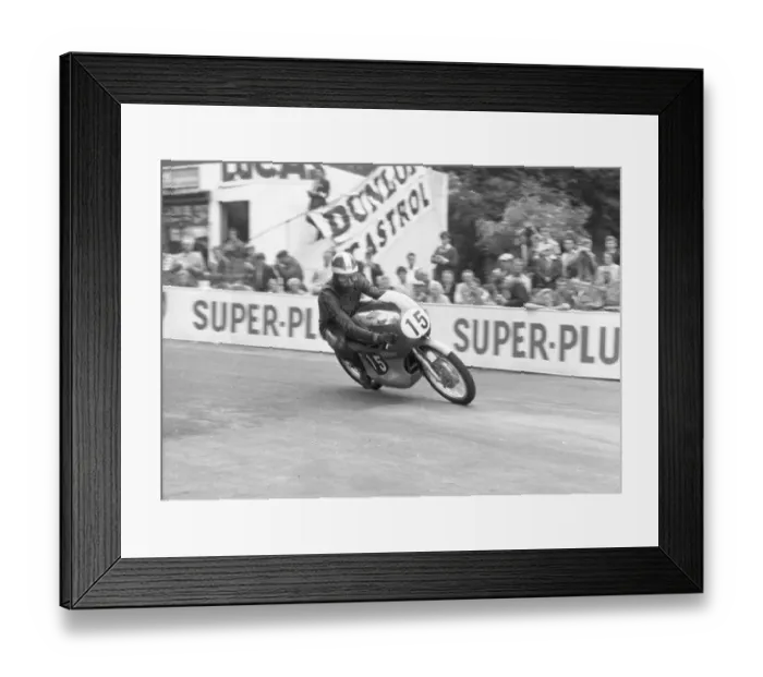 Framed Print : Frank Perris (Suzuki) 1963 Ultra Lightweight TT Framed Print : Frank Perris (Suzuki) 1963 Ultra Lightweight TT