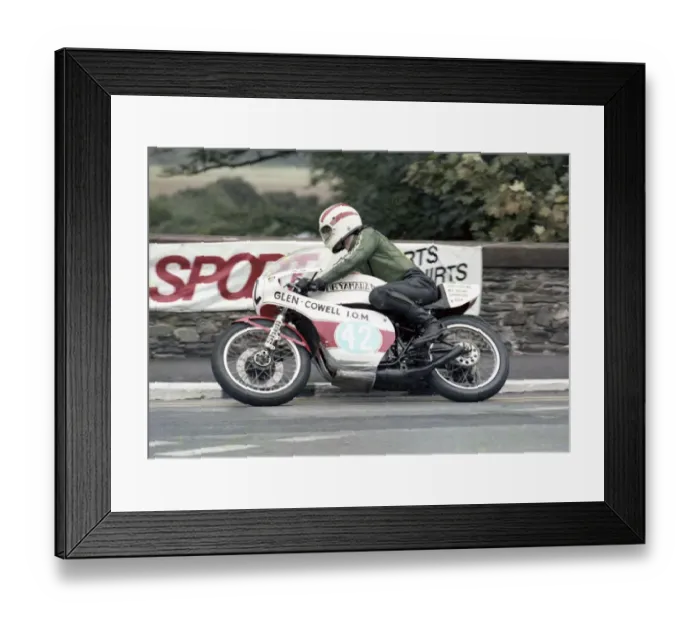Framed Print : Con Law (Glen Cowell Yamaha) 1978 Junior Manx Grand Prix Framed Print : Con Law (Glen Cowell Yamaha) 1978 Junior Manx Grand Prix