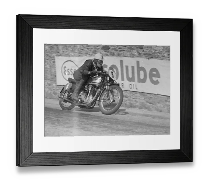 Framed Print : Harry Plews (Norton) 1951 Senior Clubman TT Framed Print : Harry Plews (Norton) 1951 Senior Clubman TT