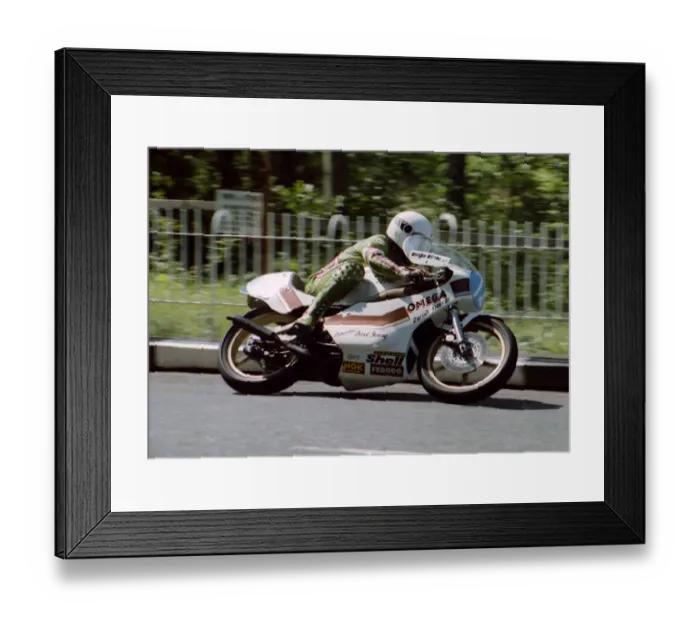 Framed Print : Graham Young (Yamaha) 1982 350 TT Framed Print : Graham Young (Yamaha) 1982 350 TT