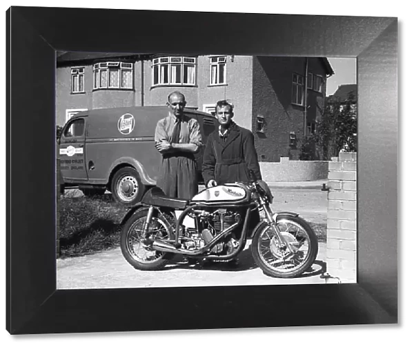 Francis Beart and Ken James (Norton) 1952 Manx Grand Prix