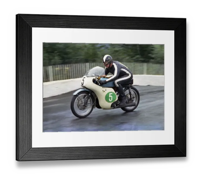 Framed Print : Gerry Babb (Honda) 1967 Lightweight Manx Grand Prix Framed Print : Gerry Babb (Honda) 1967 Lightweight Manx Grand Prix
